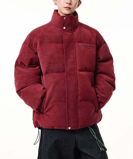 MATTE FAUX LEATHER PAD JACKET /6color