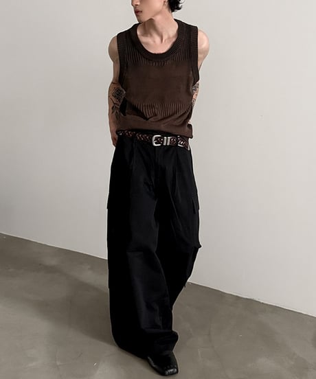 SUNFADE SLEEVELESS KNIT /2color