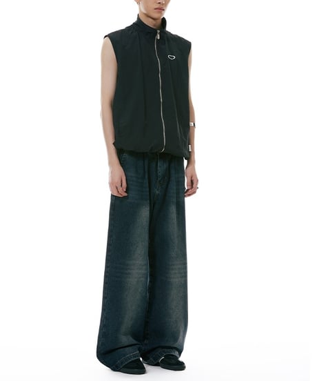 LOOSE STRAIGHT WASH DENIM