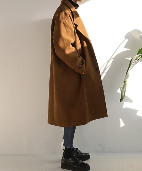 WOOL-LIKE CHESTER COAT /4color