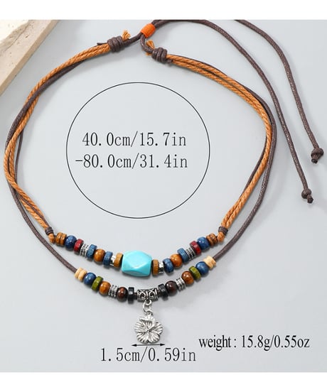 BOHEMIAN STYLE TURQUOISE NECKLACE