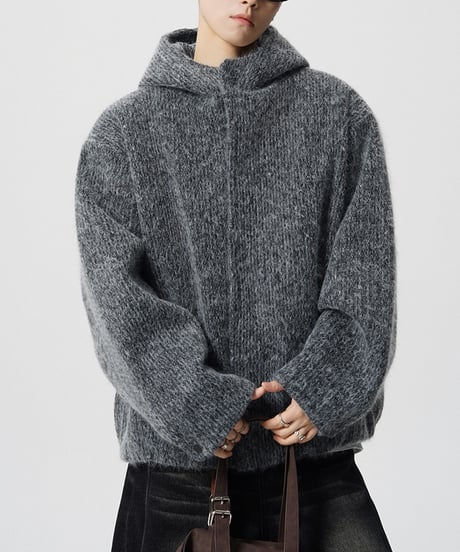 COZYHOOD WOOLLIKE KNIT /2color