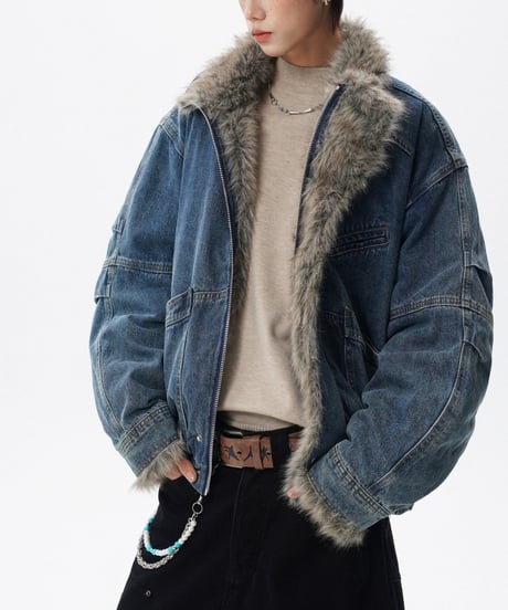 DENIMFUR FLAP JACKET