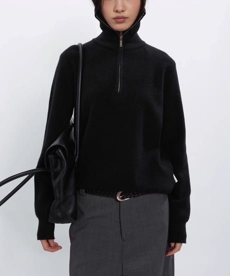 COOL EDGE HALF ZIP KNIT /2color