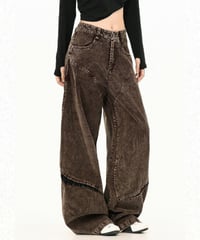 CORDVAULT WIDE PANTS  /2color