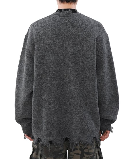 ASHNOISE HALF ZIP KNIT /2color