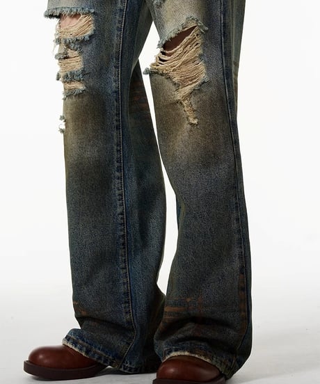 VINTAGE LOOSE DISTRESSED JEANS
