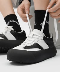 THICK-SOLED FLUFFY SNEAKERS /3color