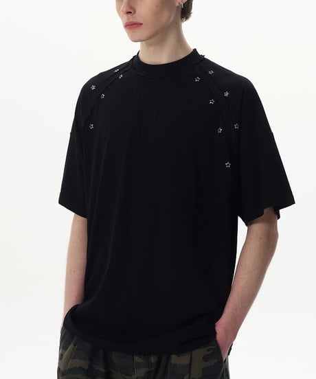 STAR RIVET CUTTING TEE /2color