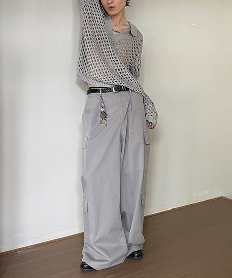VOID MESH SKIPPER KNIT /2color