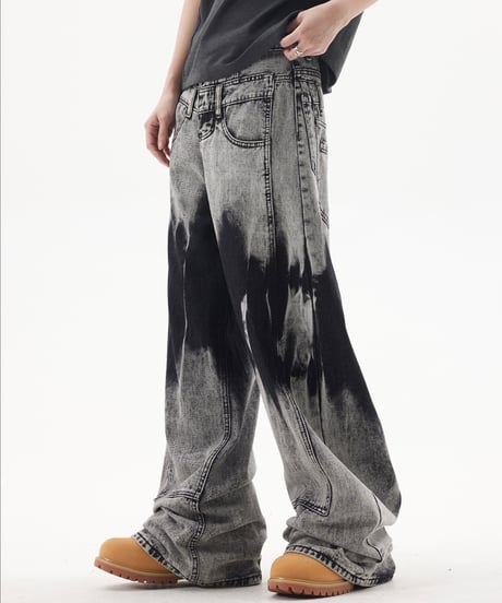 HEAVY WASH TIE-DYE DENIM