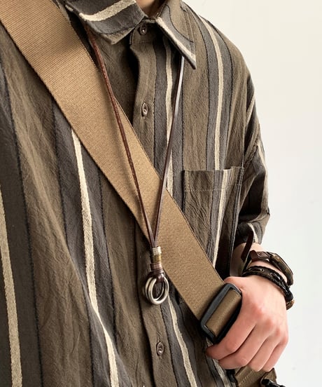 LEATHER NECKLACE-DOUBLERING