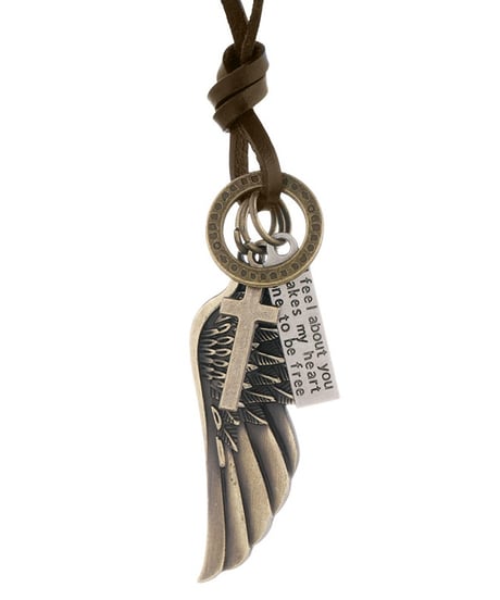 VINTAGE WING LEATHER NECKLACE