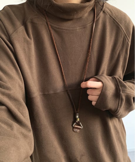 HIGH COLLAR VELVET SWEAT /5color