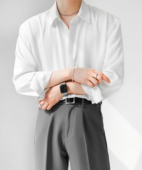 HIGH-END LOOSE DRAPE SHIRT /3color