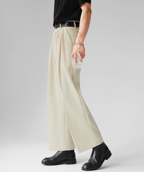 LOOSE DRAPE TUCK PANTS /3color