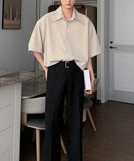 LOOSE DRAPE STITCH SHIRT /5color