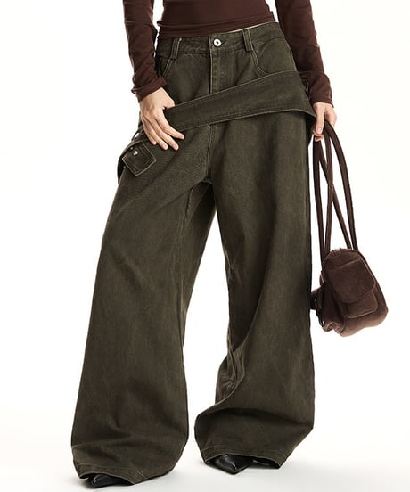 DETACHLINE WIDE DENIM /2color