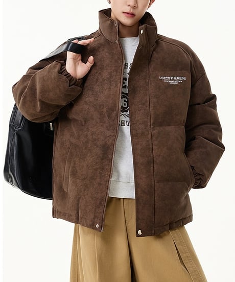 MATTE FAUX LEATHER PAD JACKET /6color