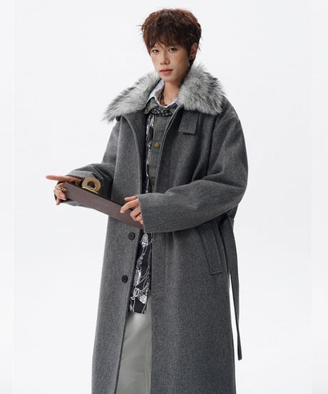 LUXFUR WOOL COAT /3color