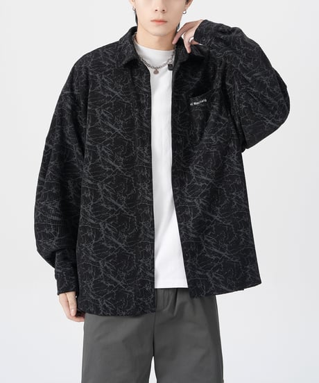 TIE-DYE CORDUROY LOOSE SHIRT /3color