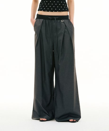PLEATED FLOW PANTS /2color
