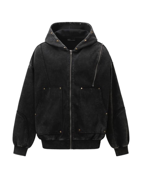 GRUNGECORE ZIP HOODIE /2color