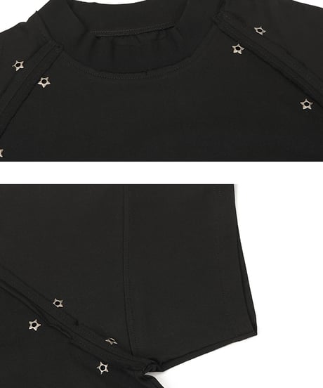 STAR RIVET CUTTING TEE /2color