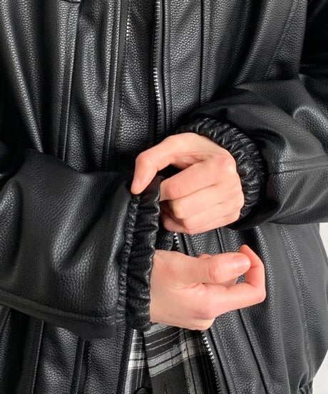 FAUXLEATHER STANDCOLLAR RIDERS