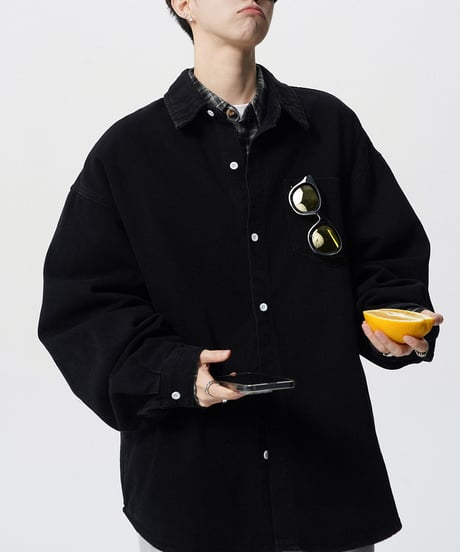 VINTAGE WASH DENIM SHIRT /3color