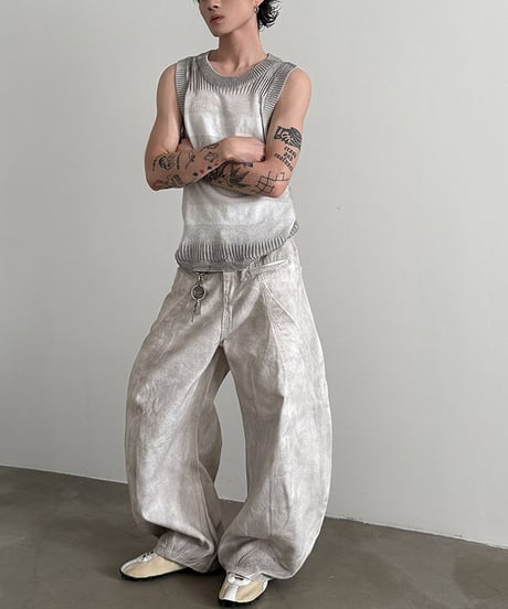 SUNFADE SLEEVELESS KNIT /2color