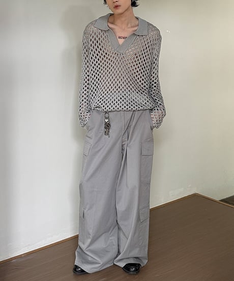 VOID MESH SKIPPER KNIT /2color