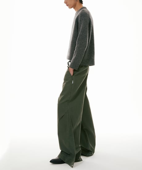 WIDE STRAIGHT WORK PANTS /2color