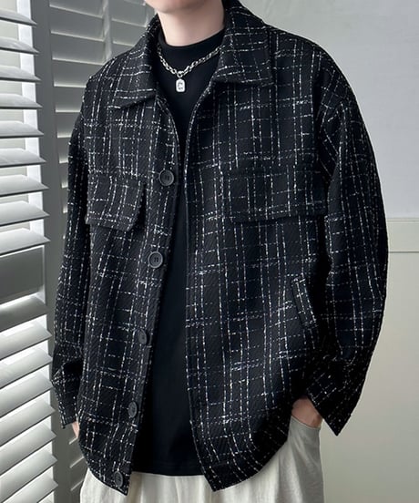 CHECKERED SPRING SHIRT JACKET /2color