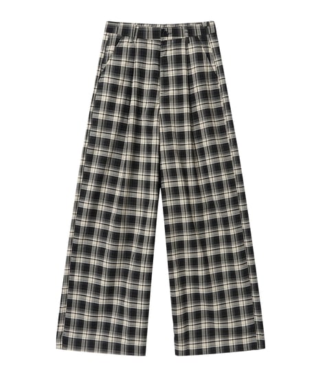 FADEBOX CHECK WIDE PANTS /2color