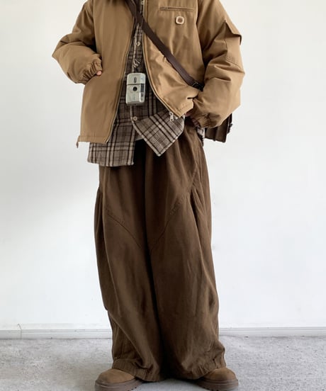 PLEATED WIDE PANTS /3color