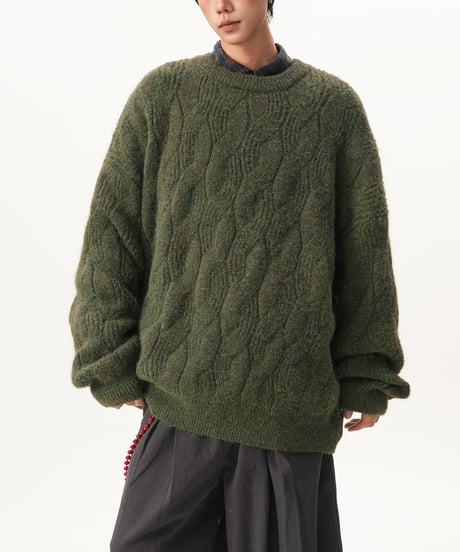 WOOLMIX TEXTURE KNIT /4color
