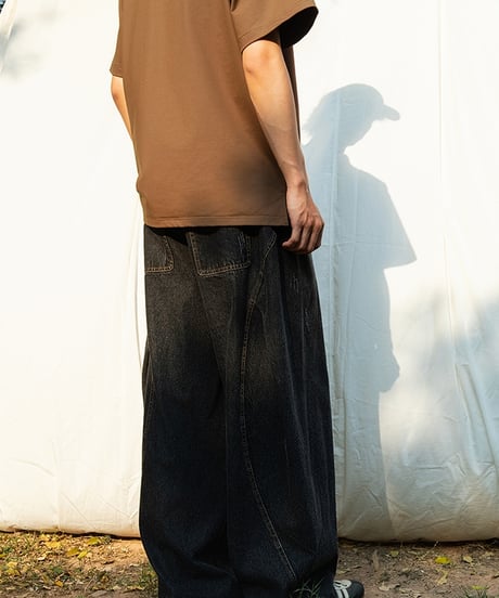 CURVEPANEL LOOSE DENIM /2color
