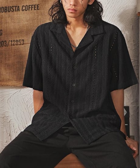SUMMER TEXTURE KNIT SHIRT /3color