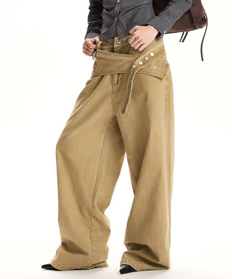 DETACHLINE WIDE DENIM /2color