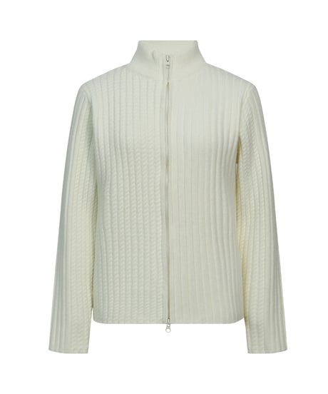 ASYMMETRIC KNIT SHORT JACKET /2color