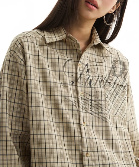 GLITCHCORE CHECK SHIRT