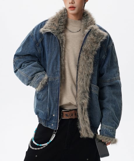 DENIMFUR FLAP JACKET