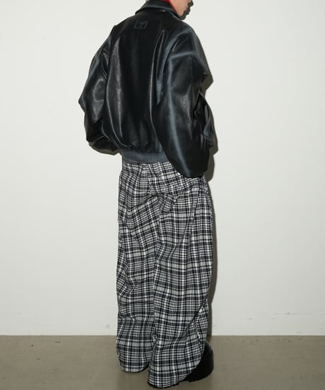 FADETRACK FAUX LEATHER JACKET /2color