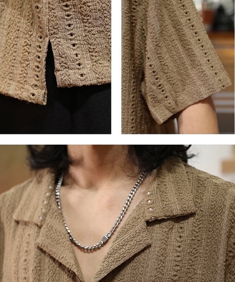 SUMMER TEXTURE KNIT SHIRT /3color