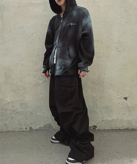 ANARCHY FADE ZIP HOODIE
