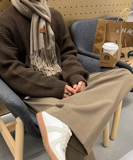LOOSE STRAIGHT SLACKS /2color