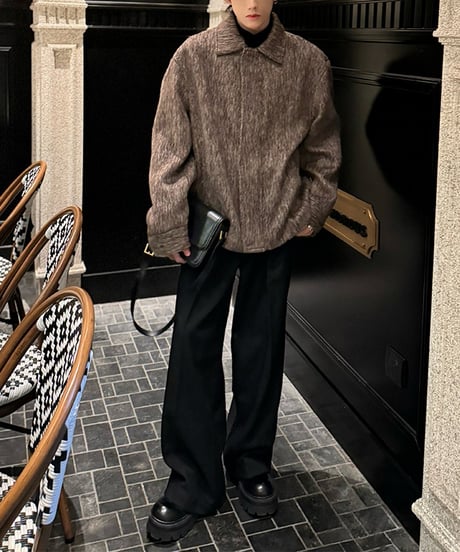WOOL-LIKE LOOSE JACKET /2color