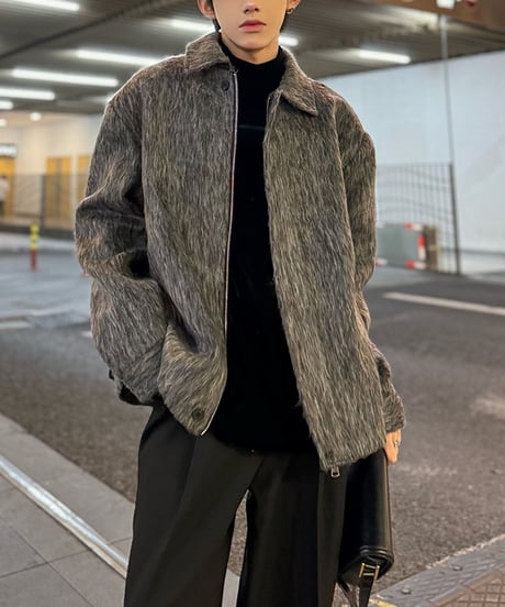 WOOL-LIKE LOOSE JACKET /2color
