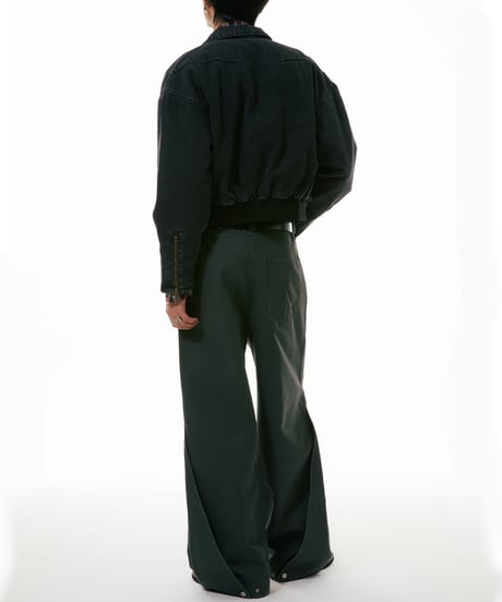 WIDE STRAIGHT WORK PANTS /2color